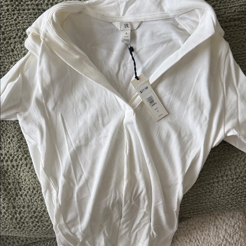 Banana Republic White Button Down Shirt